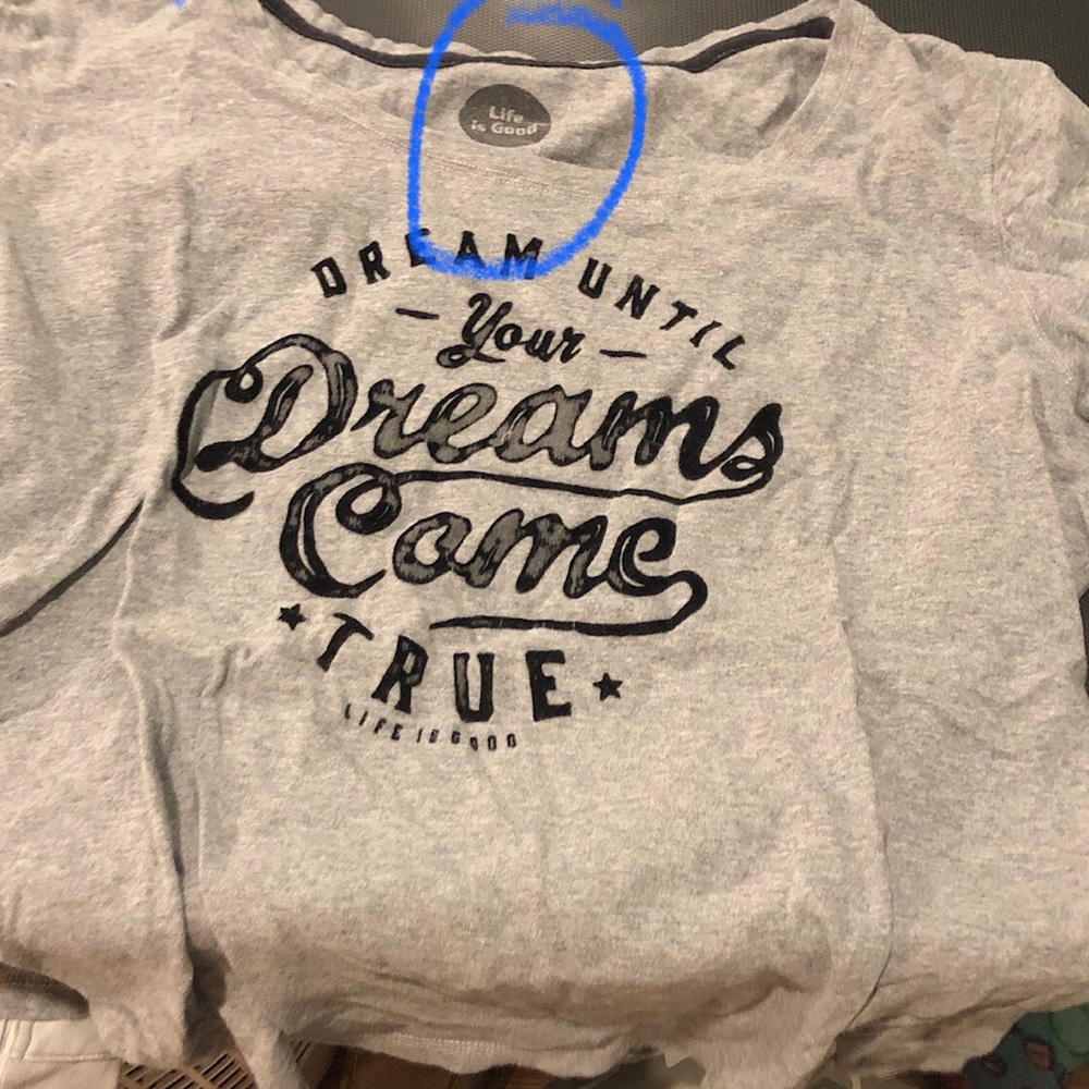 Life is Good t-shirt (IT IS NOT CROPPED)